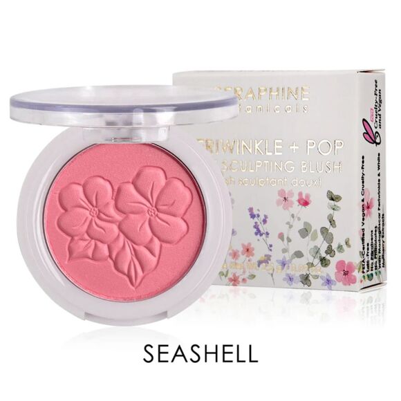 NIB Periwinkle + Pop Soft Sculpting Blush in Seashell - Seraphine Botanicals - Picture 1 of 7
